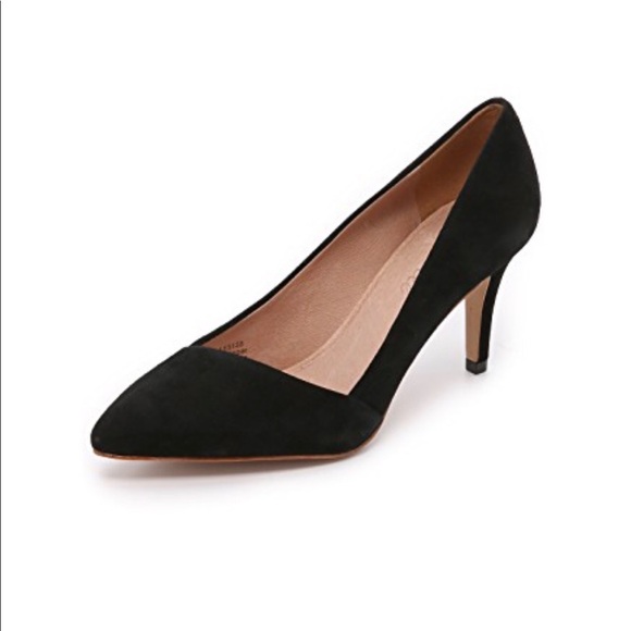 Madewell Shoes - HP🎉Madewell Suede Top Black Heels 💋🥂